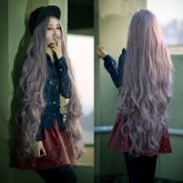 Wig Lady Long Curly Wavy 100cm